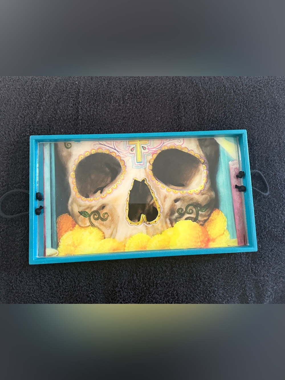 Skull decorative tray
